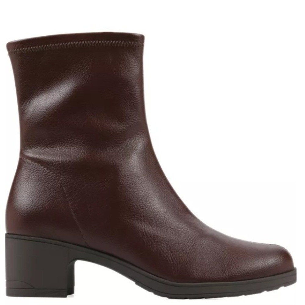 White Mountain Cliffs Huda Bootie Block Heel Womens 8.5 Brown